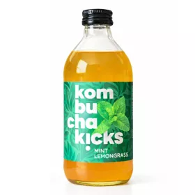 Kombucha Kicks menta-citromfű 330 ml