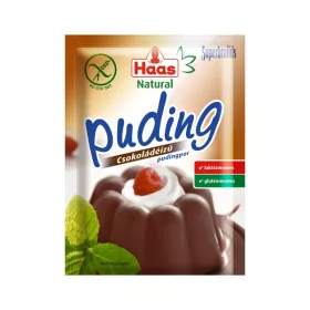 Haas natural pudingpor csokoládé 44 g