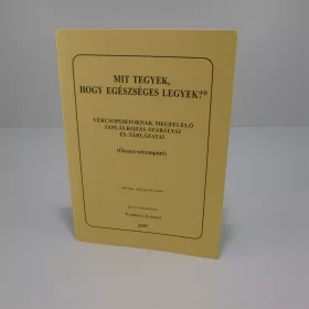 Könyv: mit egyek... összes vércsoport 1 db