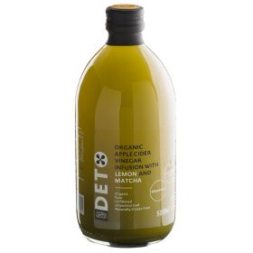   Deto bio szűretlen almaecet fúzió matcha teával és citrommal "anyaecettel" 500 ml