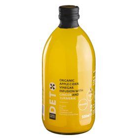   Deto bio szűretlen almaecet fúzió kurkumával és gyömbérrel "anyaecettel" 500 ml