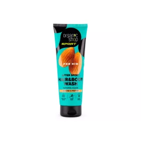   Organic Shop sportolás utáni sampon és tusfürdő mandulával és fehérjével 200 ml