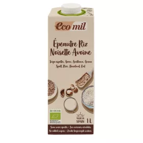Ecomil bio tönkölybúza, rizs, zab, mogyoró ital 1000 ml