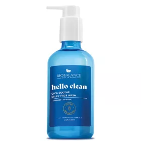   Biobalance hello clean nyugtató tejes arclemosó gél cica kivonattal száraz, normál és érzékeny bőrre 250 ml